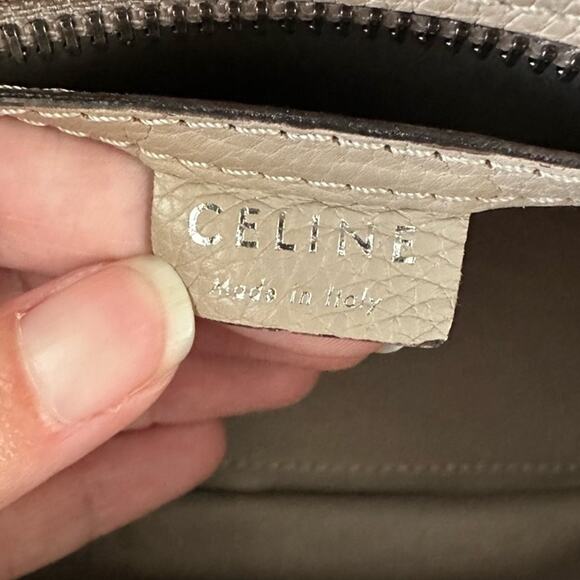 Celine Nano Luggage Handbag in Taupe Grained Leather Authentic - Picture 2 of 14
